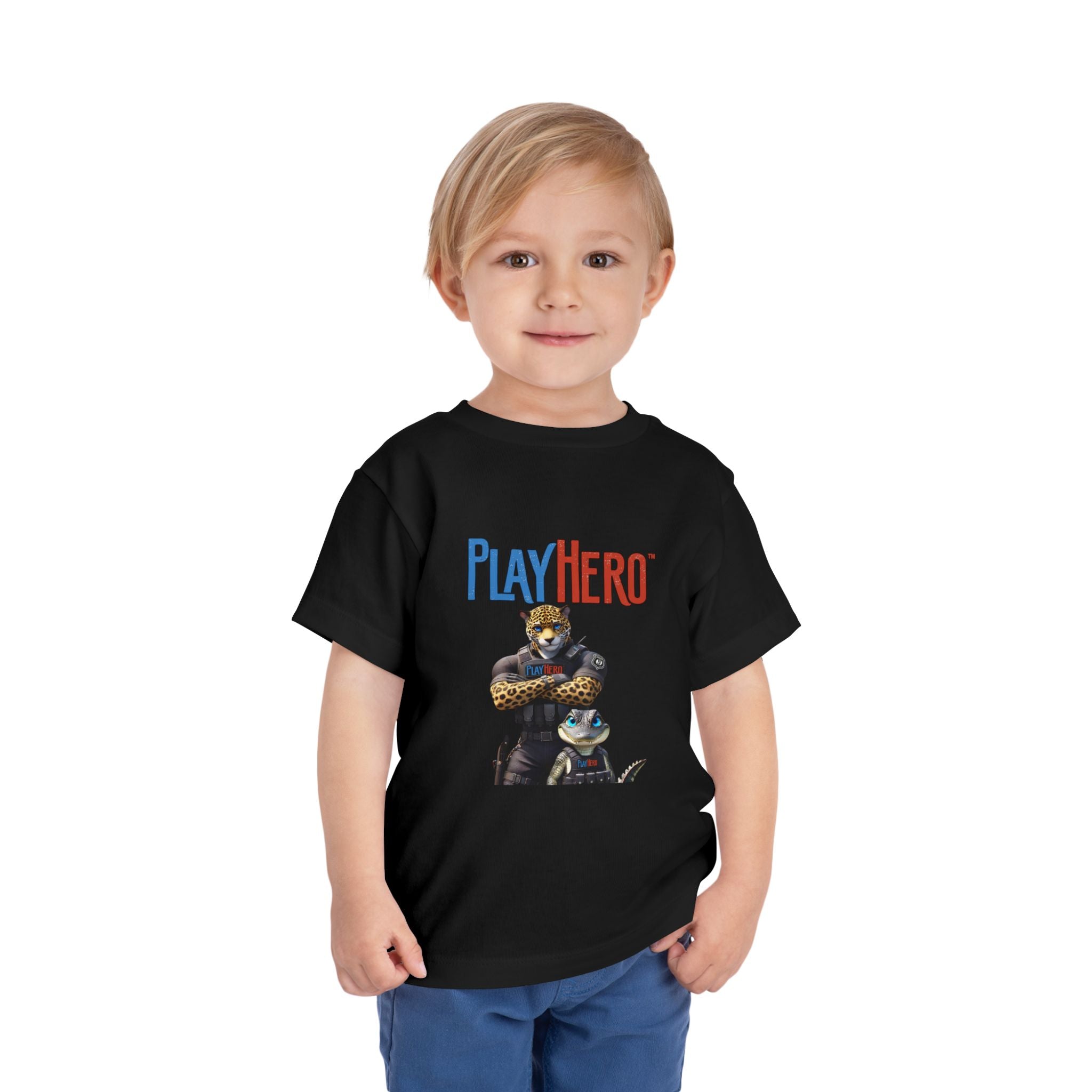 PlayHero Toddler T-Shirt, Fun Playful Tee for Kids, Perfect Birthday Gift, Casual Outing, Superhero Theme, Playtime Apparel
