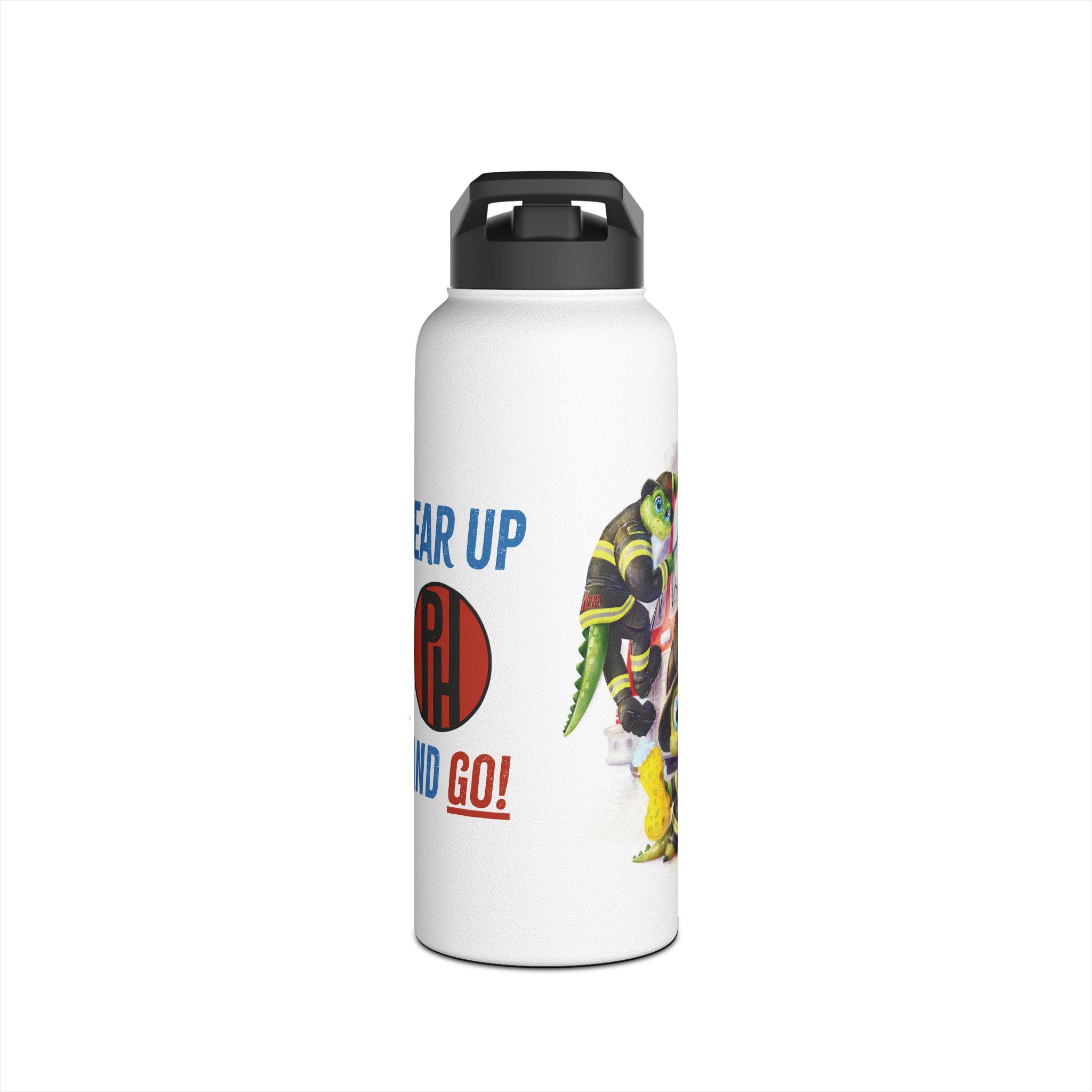 Firefighter Adventure Stainless Steel Water Bottle | Kids Hydration, Gifts for Boys & Girls, Emergency Services Gift, Eco-Friendly Bottle