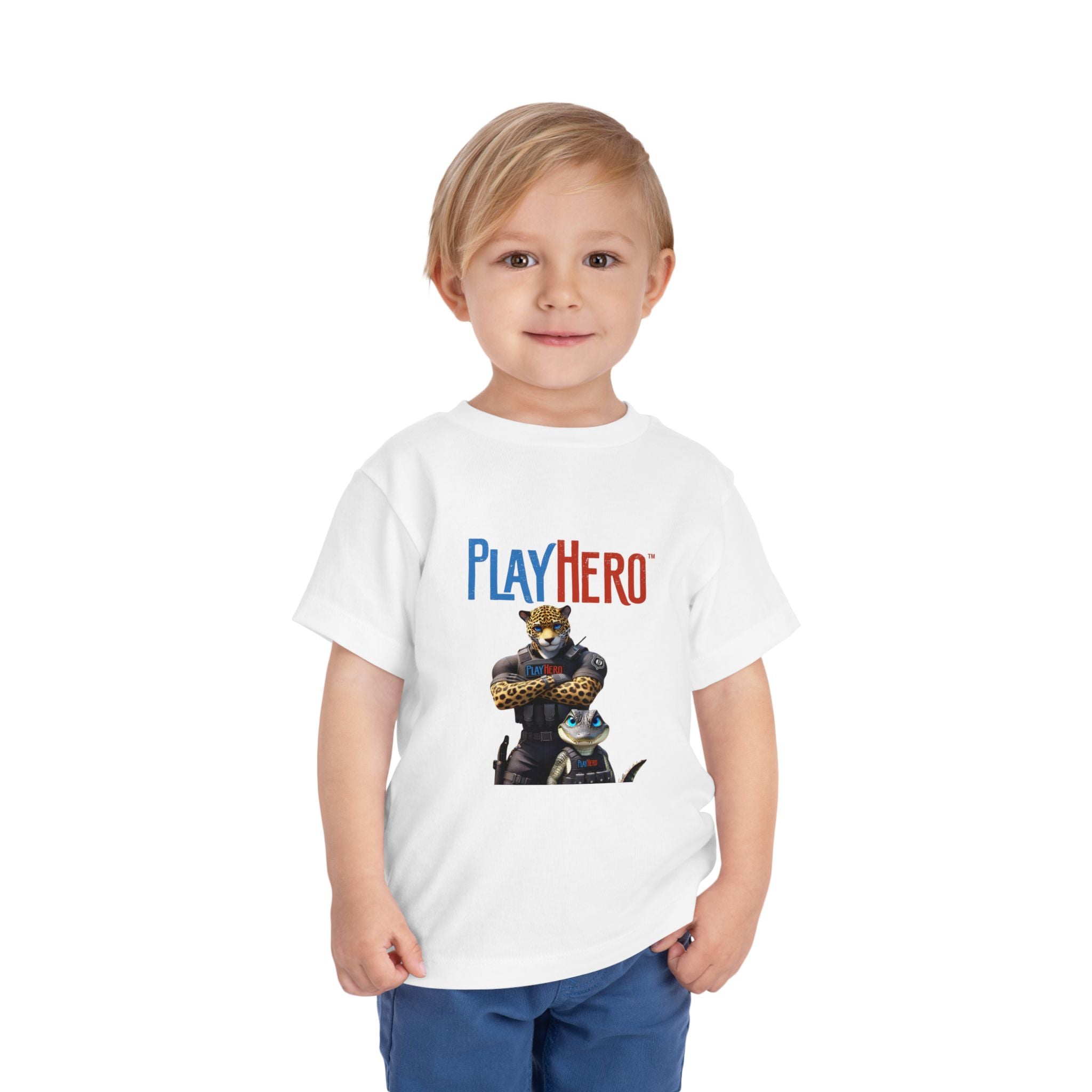 PlayHero Toddler T-Shirt, Fun Playful Tee for Kids, Perfect Birthday Gift, Casual Outing, Superhero Theme, Playtime Apparel