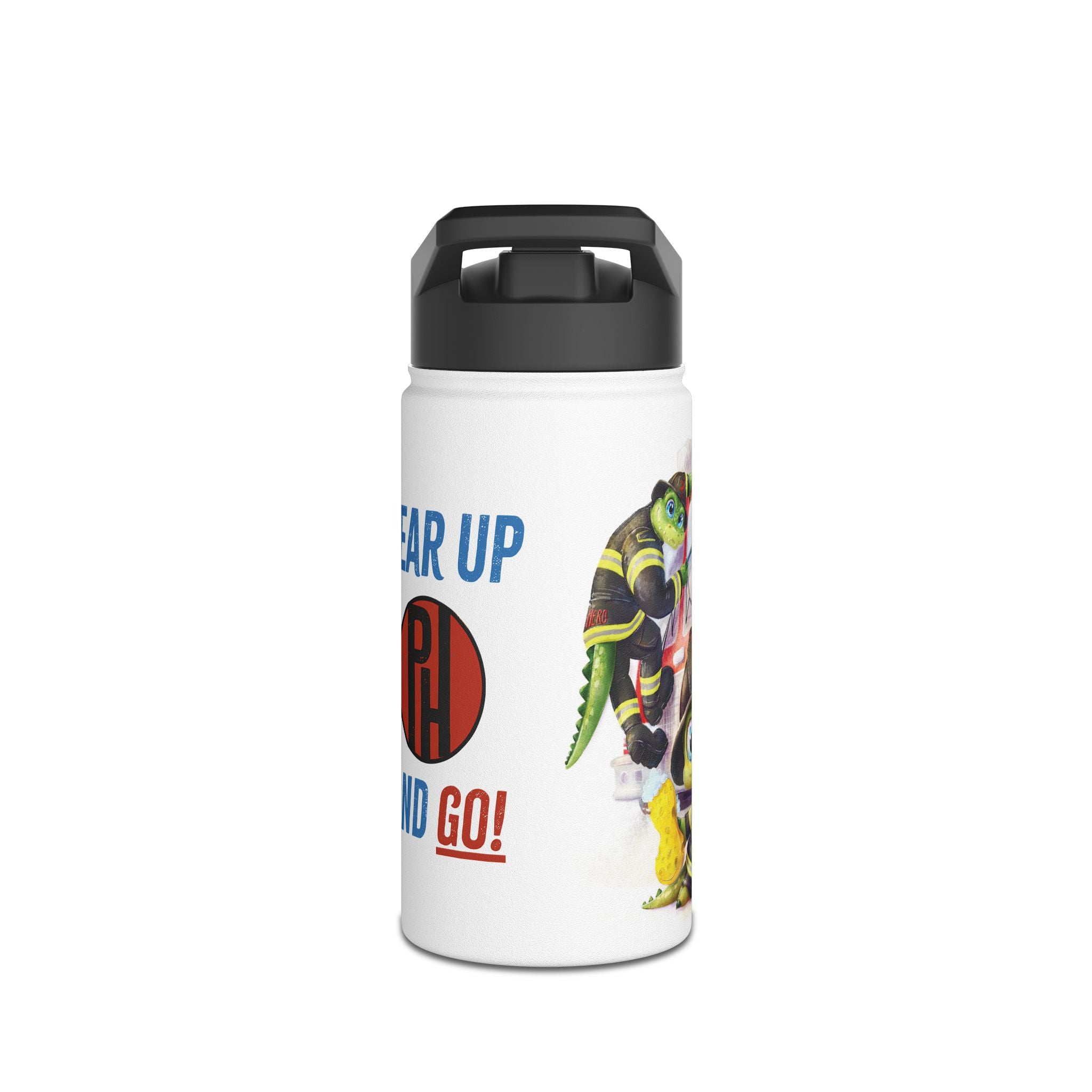 Firefighter Adventure Stainless Steel Water Bottle | Kids Hydration, Gifts for Boys & Girls, Emergency Services Gift, Eco-Friendly Bottle