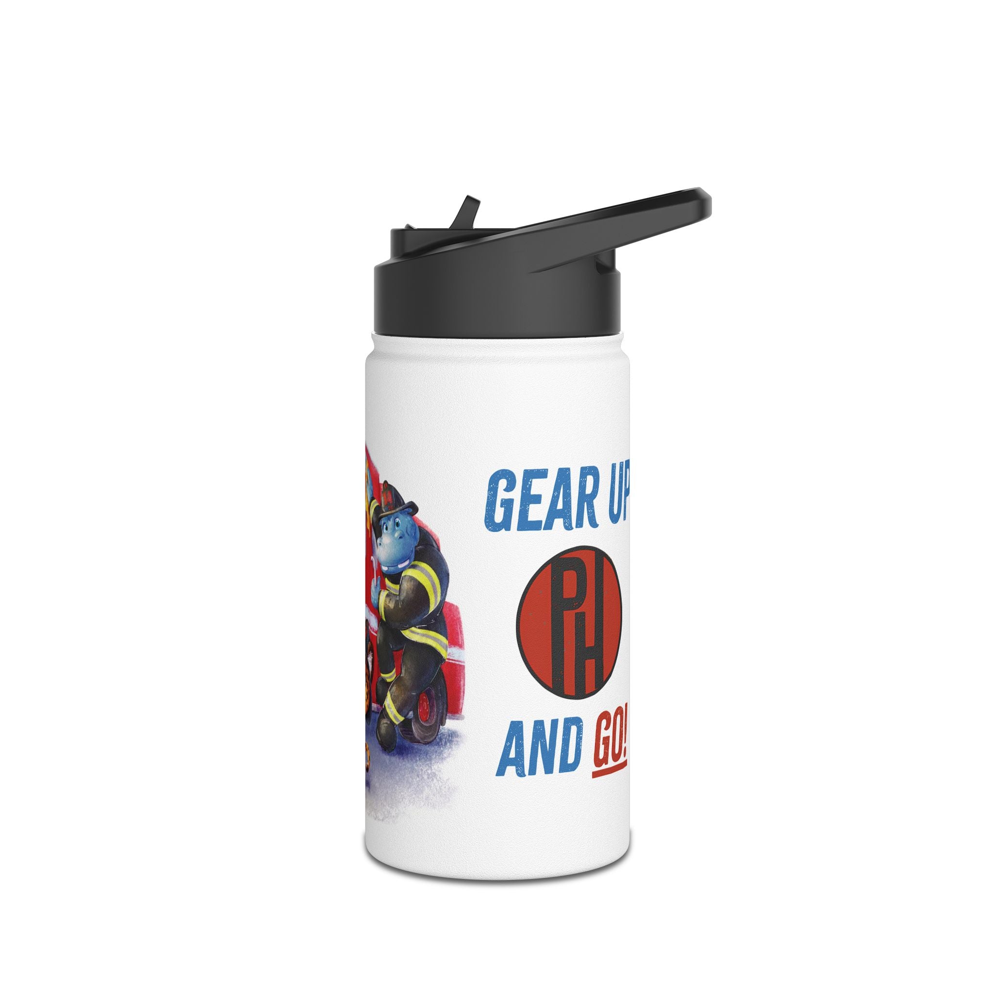 Firefighter Adventure Stainless Steel Water Bottle | Kids Hydration, Gifts for Boys & Girls, Emergency Services Gift, Eco-Friendly Bottle