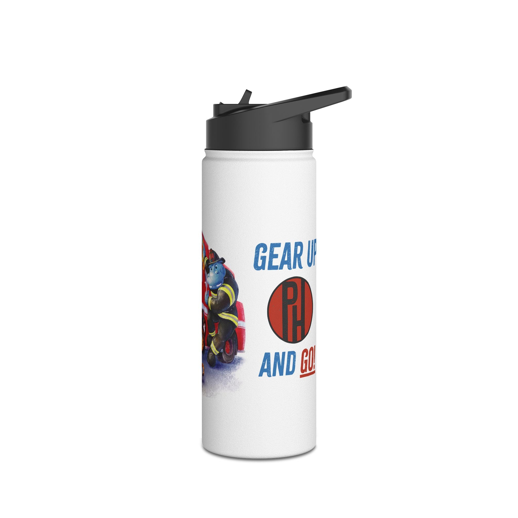 Firefighter Adventure Stainless Steel Water Bottle | Kids Hydration, Gifts for Boys & Girls, Emergency Services Gift, Eco-Friendly Bottle