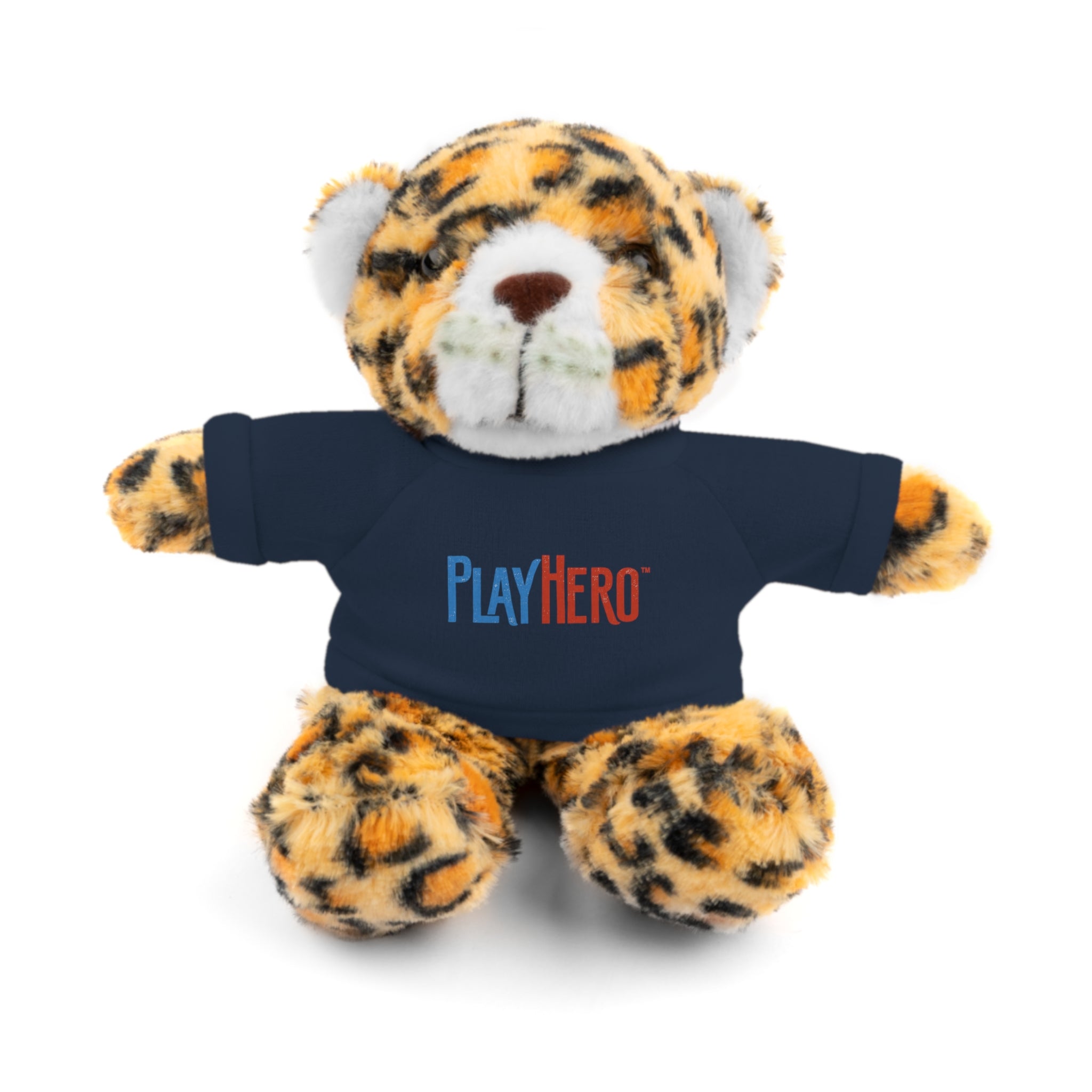 Customizable Stuffed Animal Gift, Plush Toy for Kids, PlayHero Bear with Tee, Birthday Present, Cuddle Buddy, Plush Decor