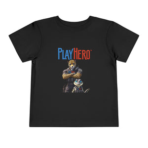 PlayHero Toddler T-Shirt, Fun Playful Tee for Kids, Perfect Birthday Gift, Casual Outing, Superhero Theme, Playtime Apparel