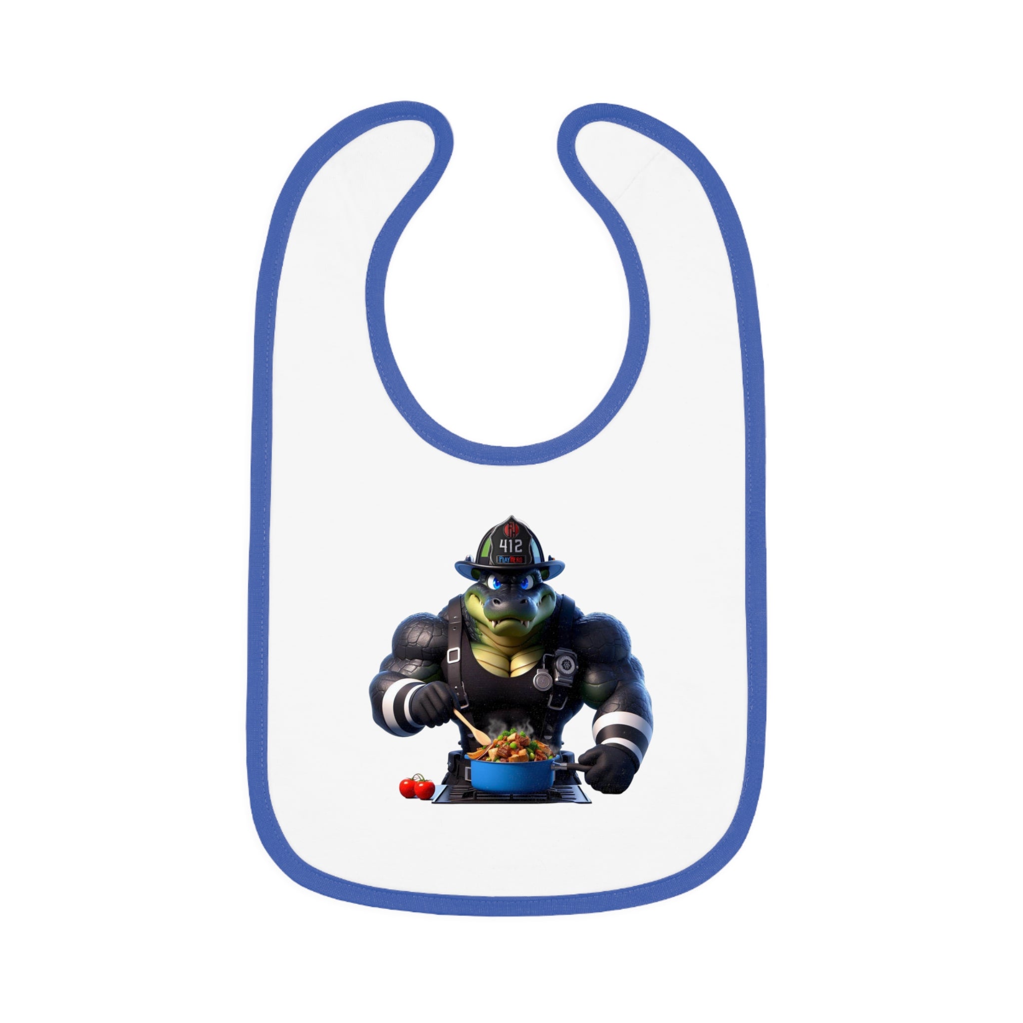 Baby Contrast Trim Jersey Bib