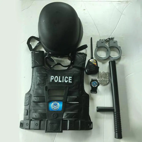 9 Pieces Kids Police Role Play Toy Set, Police Pretend Play Accessory
