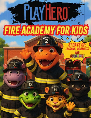 PlayHero Fire Academy For Kids: Firefighter Activity Book For Kids